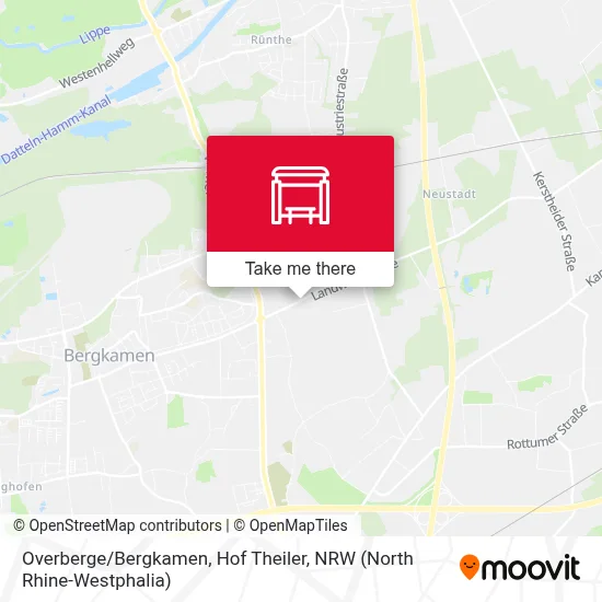Overberge / Bergkamen, Hof Theiler map