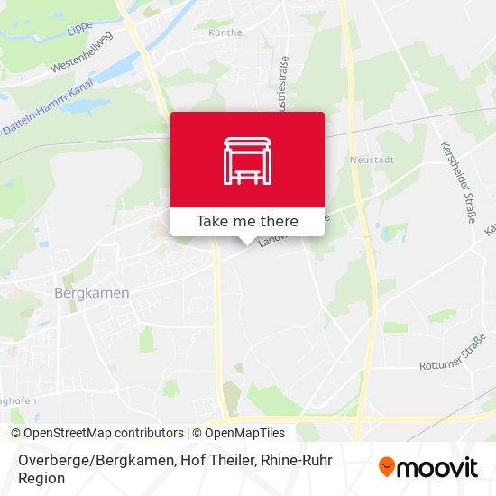 Overberge / Bergkamen, Hof Theiler map