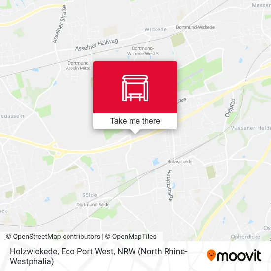 Holzwickede, Eco Port West map