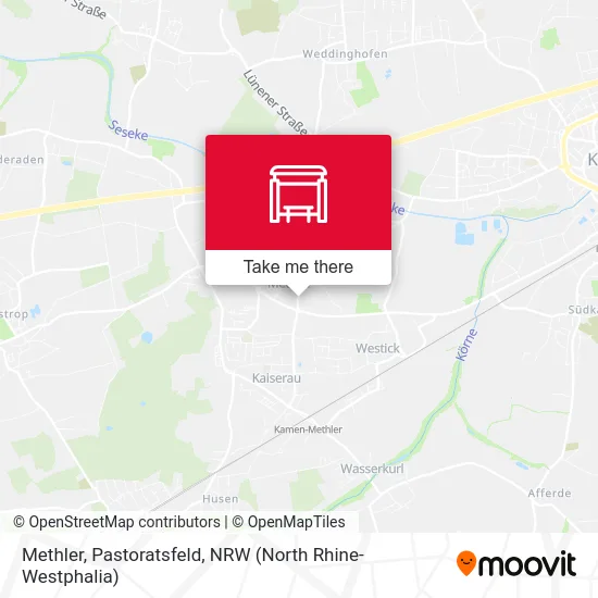 Карта Methler, Pastoratsfeld