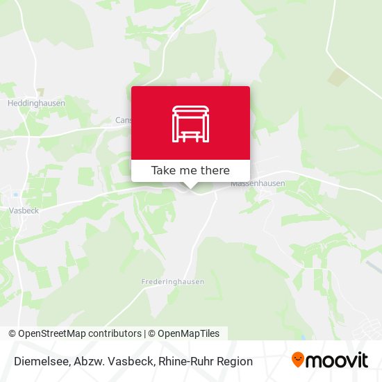 Diemelsee, Abzw. Vasbeck map