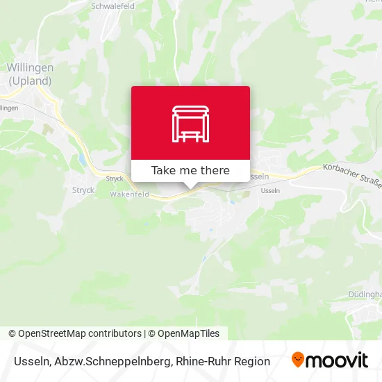 Карта Usseln, Abzw.Schneppelnberg