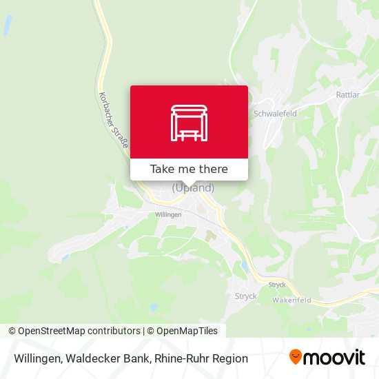 Willingen, Waldecker Bank map