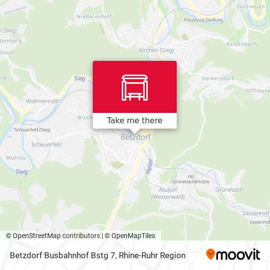 Betzdorf Busbahnhof Bstg 7 map