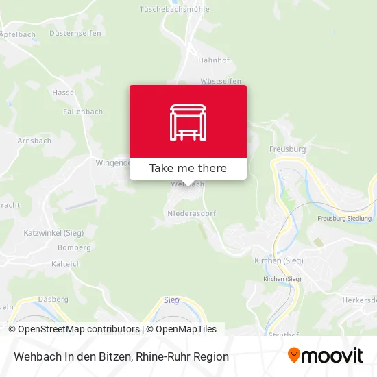Карта Wehbach In den Bitzen