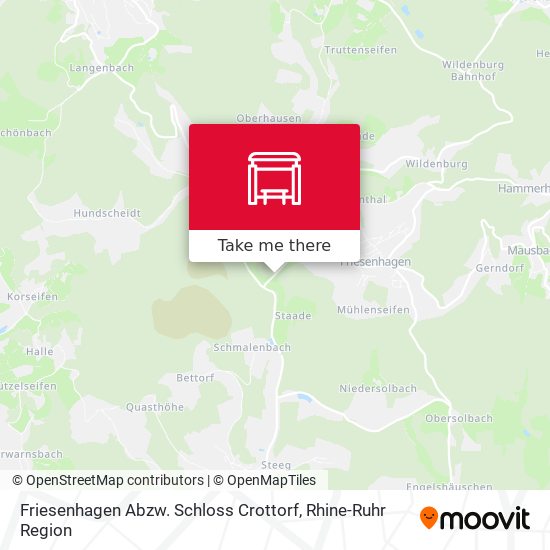 Friesenhagen Abzw. Schloss Crottorf map