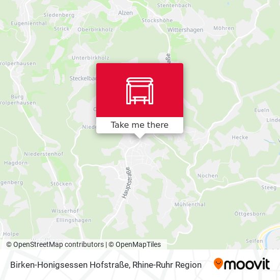 Birken-Honigsessen Hofstraße map