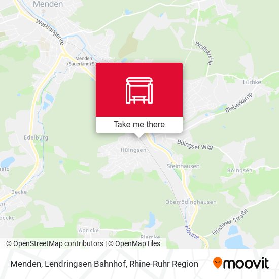 Menden, Lendringsen Bahnhof map