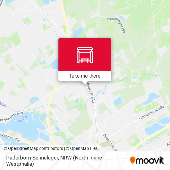 Карта Paderborn-Sennelager
