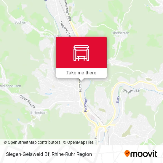 Карта Siegen-Geisweid Bf