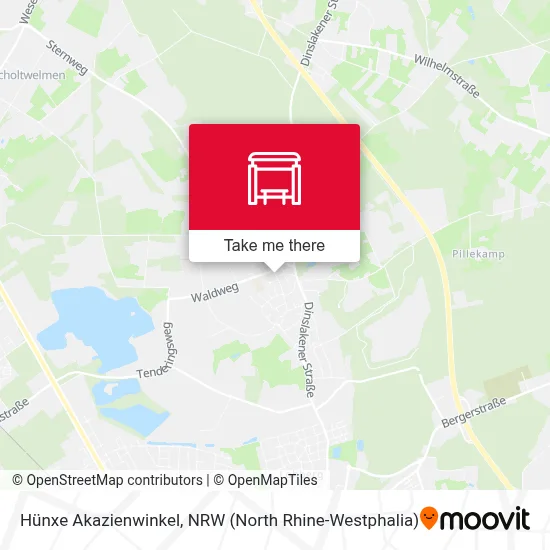 Hünxe Akazienwinkel map
