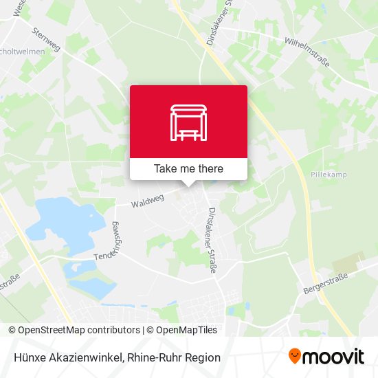 Hünxe Akazienwinkel map