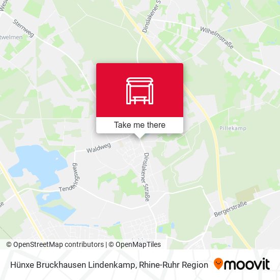 Hünxe Bruckhausen Lindenkamp map