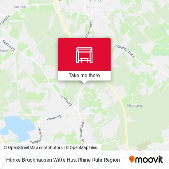 Hünxe Bruckhausen Witte Hus map