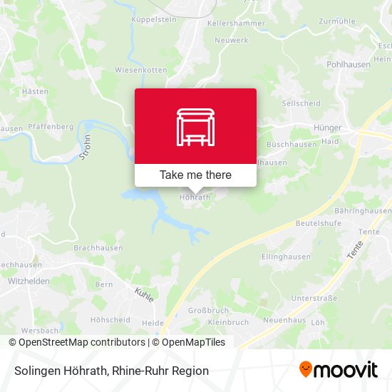 Solingen Höhrath map