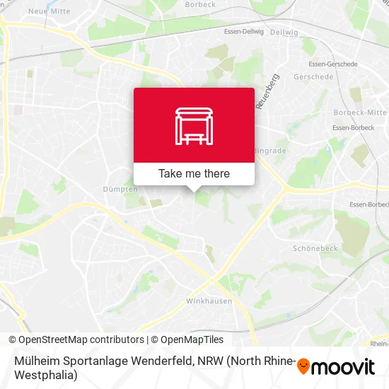 Карта Mülheim Sportanlage Wenderfeld