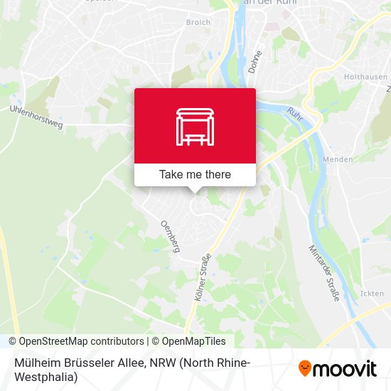 Mülheim Brüsseler Allee map