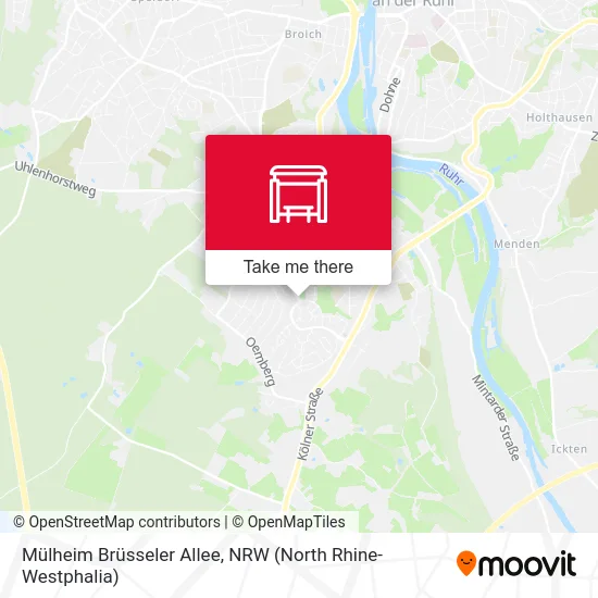 Карта Mülheim Brüsseler Allee