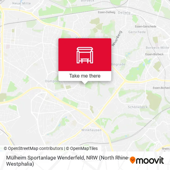 Карта Mülheim Sportanlage Wenderfeld