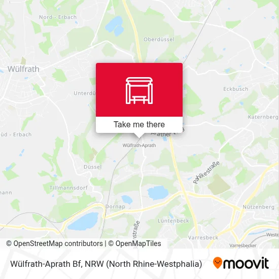 Wülfrath-Aprath Bf map