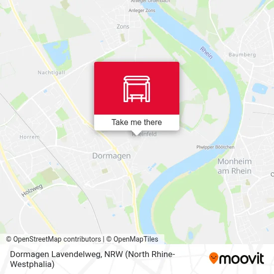 Dormagen Lavendelweg map