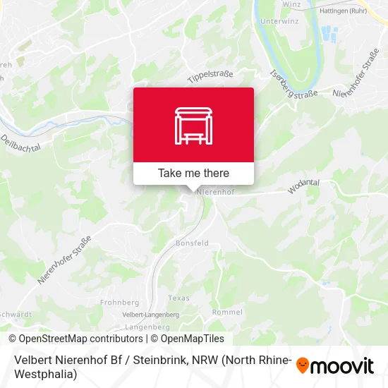 Карта Velbert Nierenhof Bf / Steinbrink
