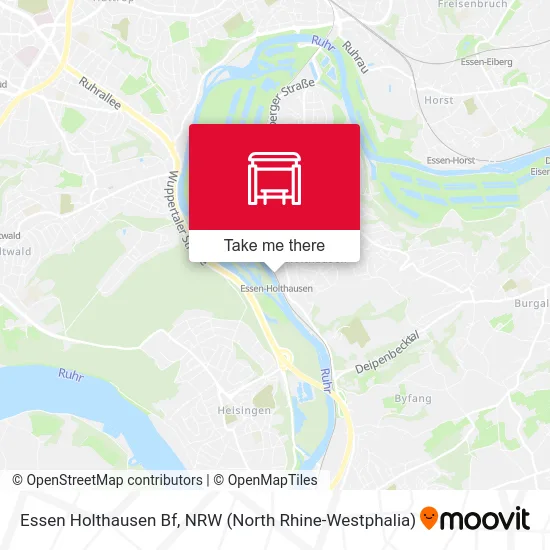 Essen Holthausen Bf map