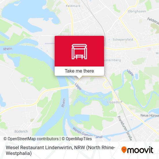 Wesel Restaurant Lindenwirtin map