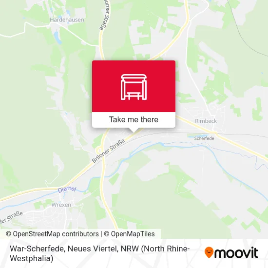 War-Scherfede, Neues Viertel map