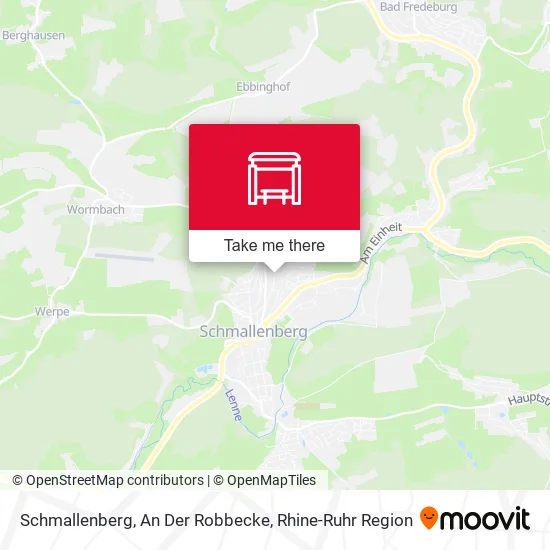 Карта Schmallenberg, An Der Robbecke