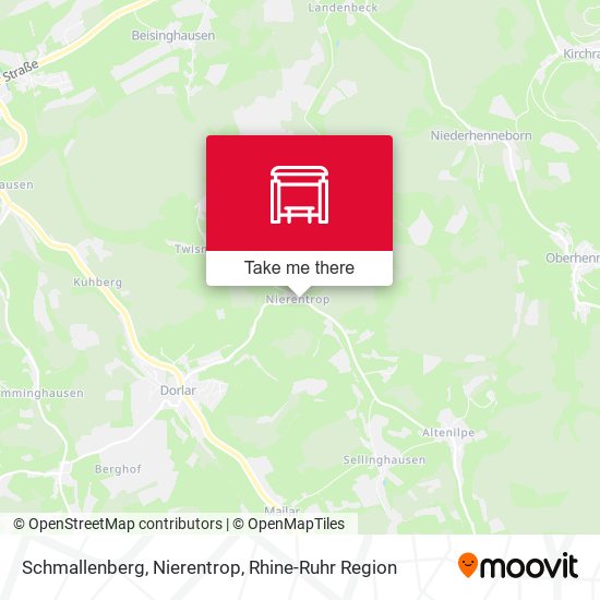 Schmallenberg, Nierentrop map