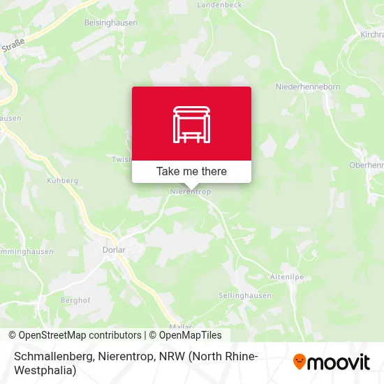 Schmallenberg, Nierentrop map