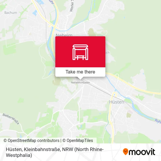 Hüsten, Kleinbahnstraße map