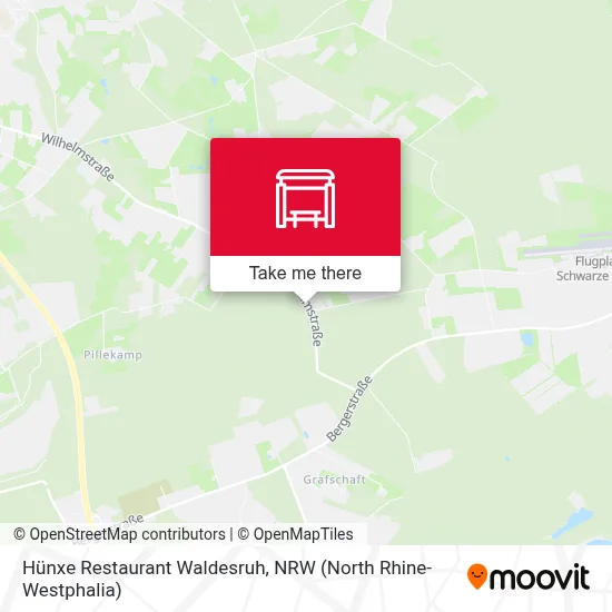 Hünxe Restaurant Waldesruh map