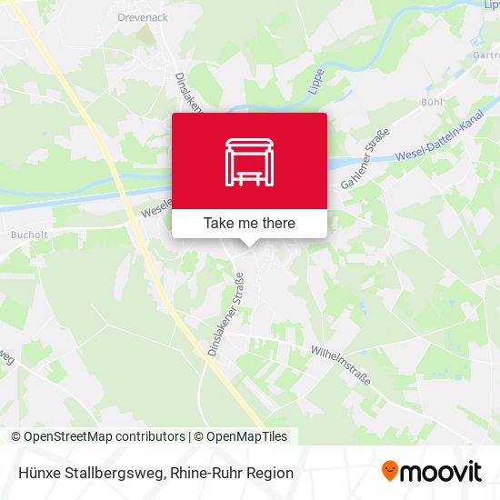 Hünxe Stallbergsweg map