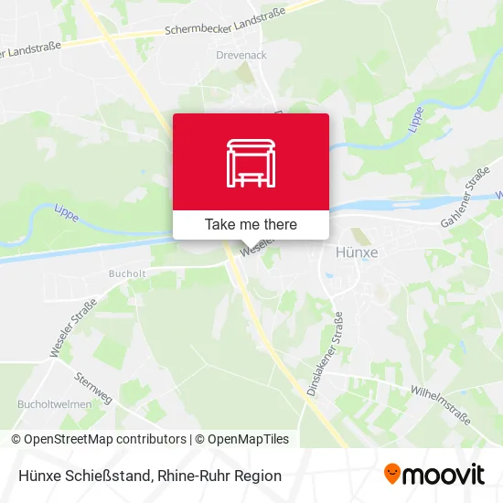 Карта Hünxe Schießstand