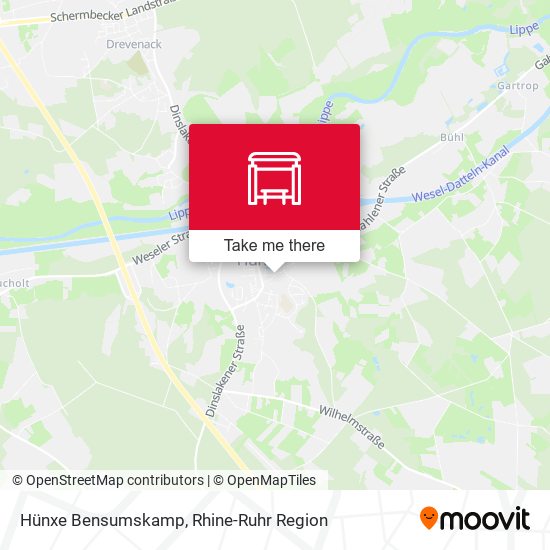 Hünxe Bensumskamp map