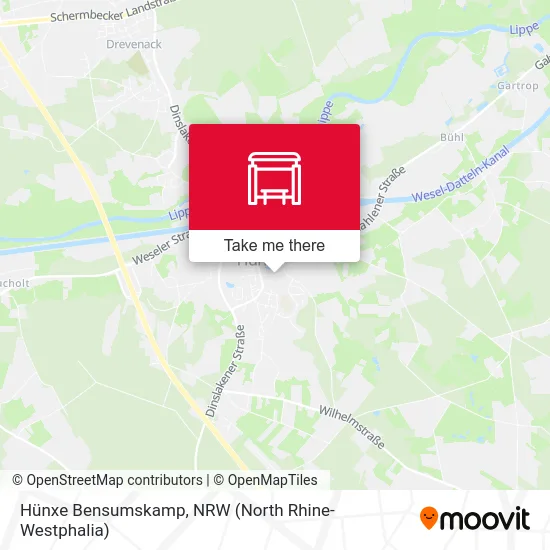 Hünxe Bensumskamp map