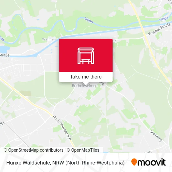 Hünxe Waldschule map