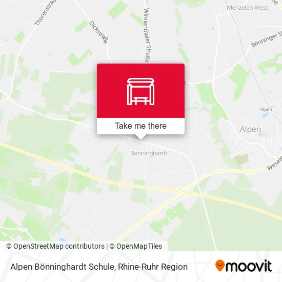 Карта Alpen Bönninghardt Schule