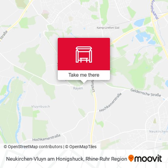 Neukirchen-Vluyn am Honigshuck map