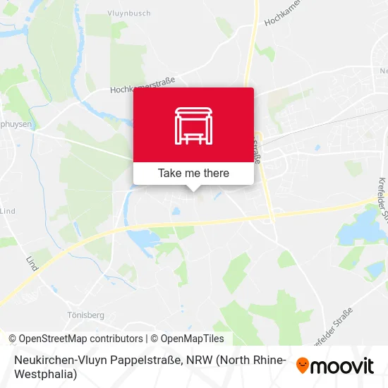 Карта Neukirchen-Vluyn Pappelstraße