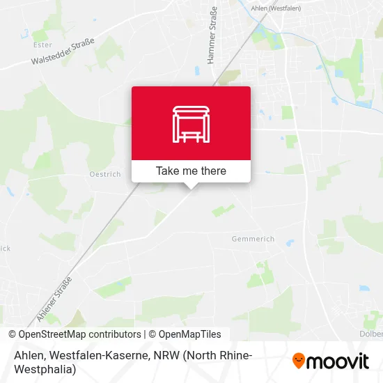Ahlen, Westfalen-Kaserne map