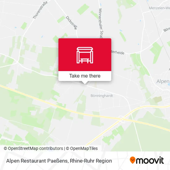 Карта Alpen Restaurant Paeßens