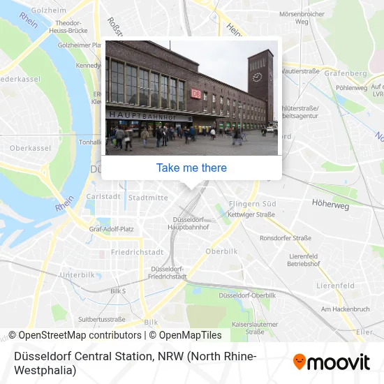 Düsseldorf Hbf map
