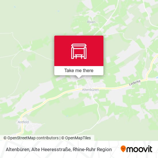 Altenbüren, Alte Heeresstraße map