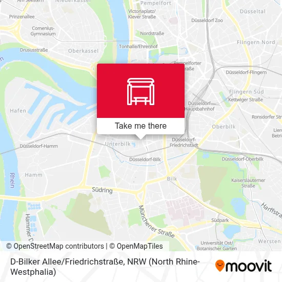 D-Bilker Allee/Friedrichstraße map