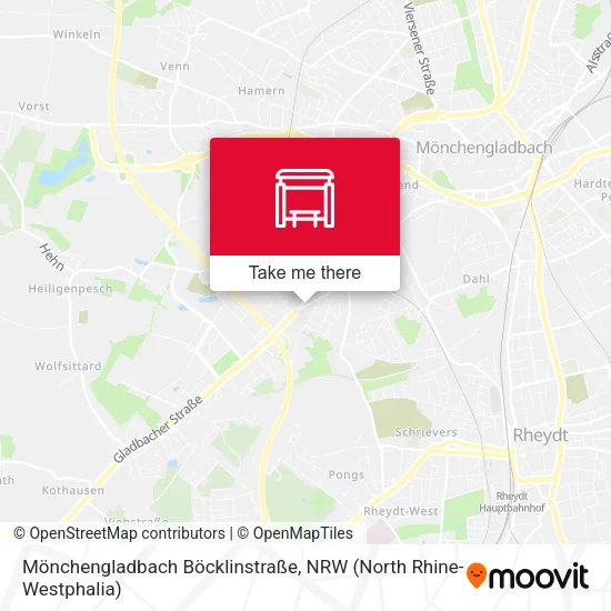 Карта Mönchengladbach Böcklinstraße