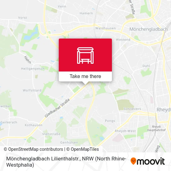 Карта Mönchengladbach Lilienthalstr.