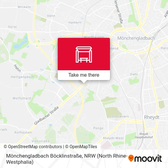 Карта Mönchengladbach Böcklinstraße